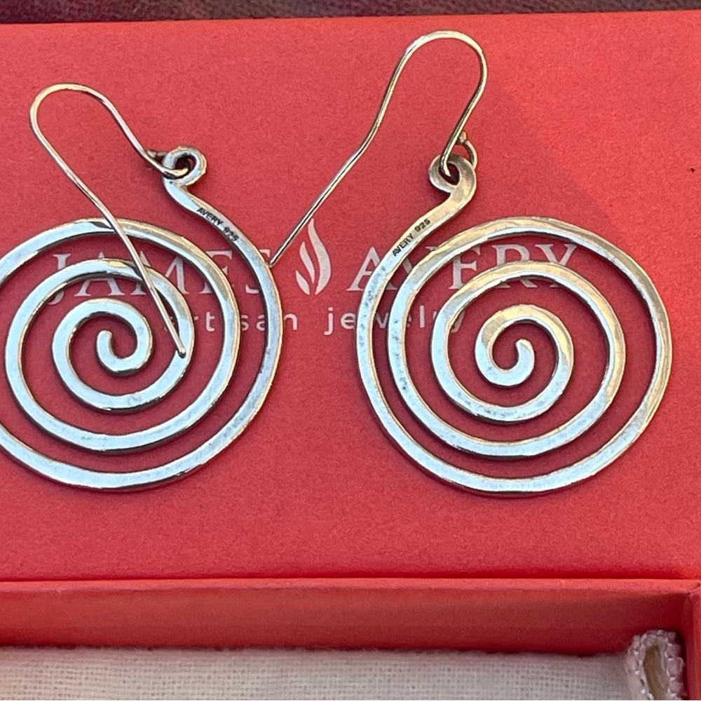 James Avery swirl earrings